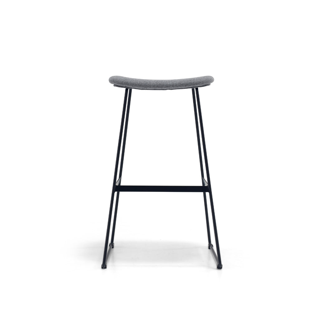 grey and black bar stool