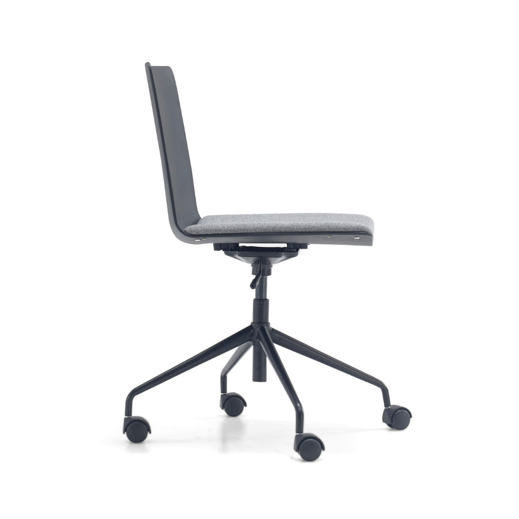 black grey meeting chair