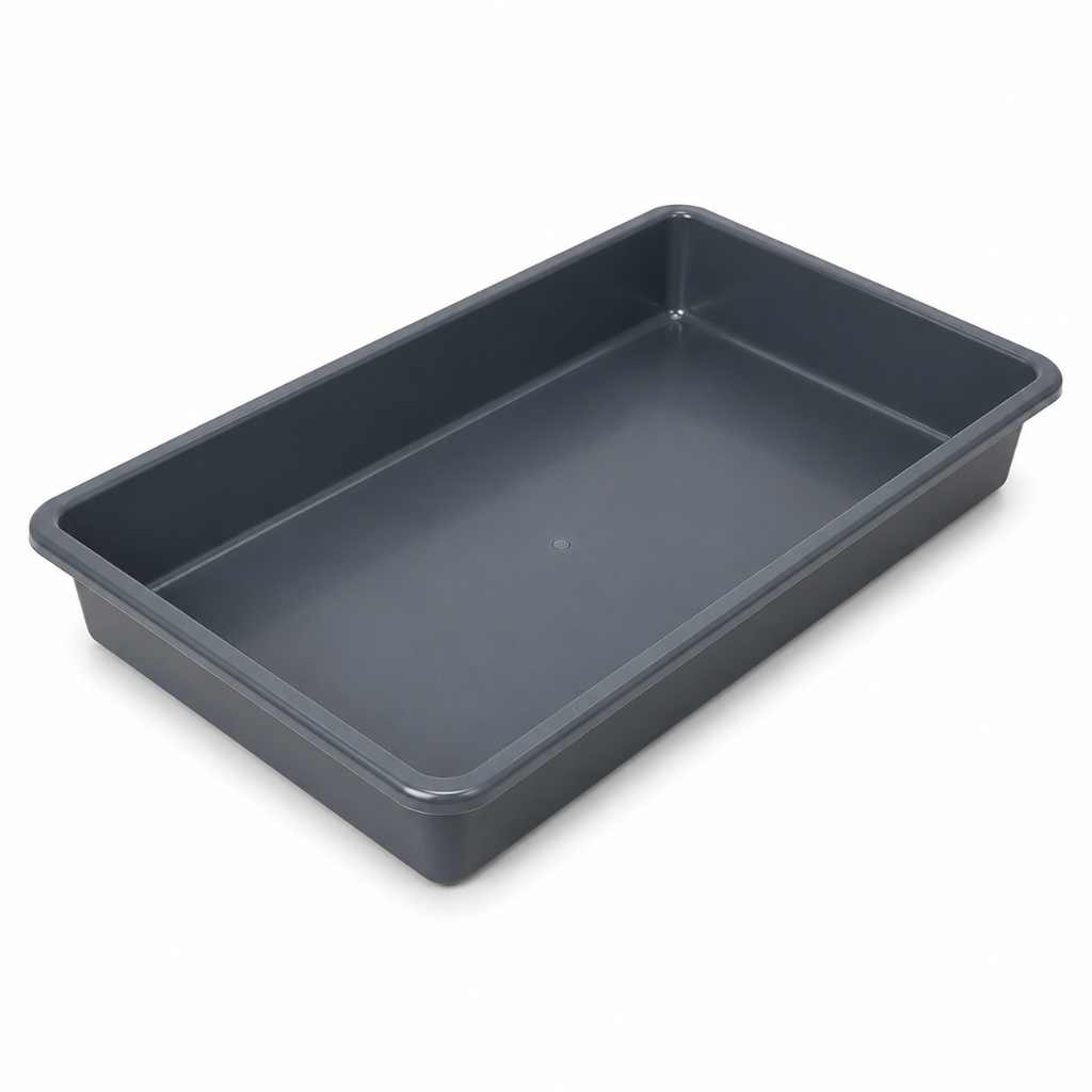 small grey tote tray