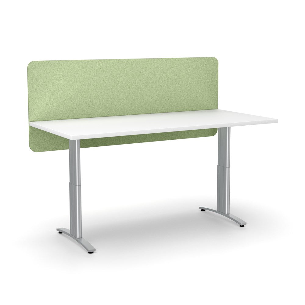 pale green desk screen