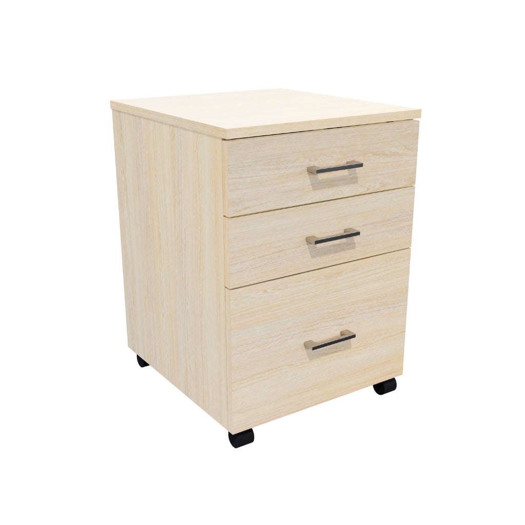 oak under desk mobile