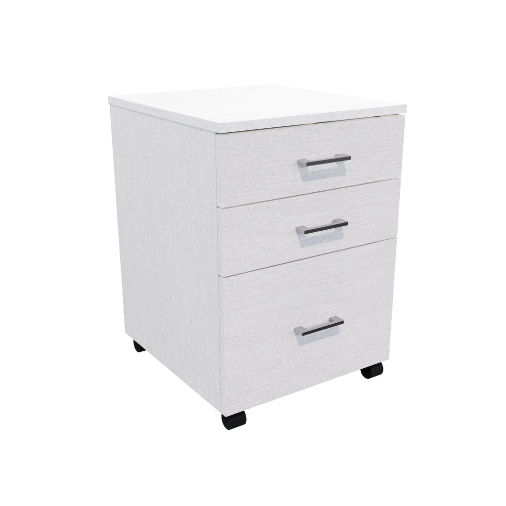 silver 2 drawer and file