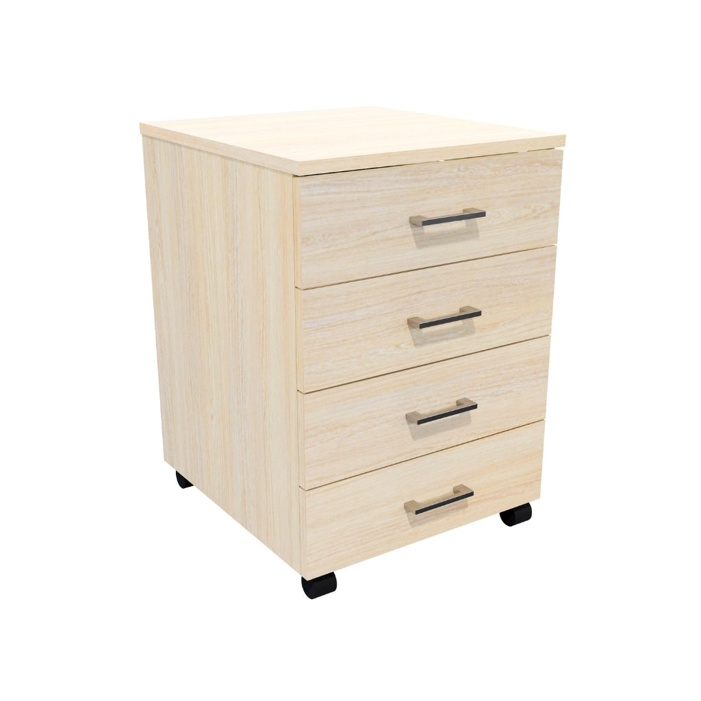 light oak 4 drawer unit