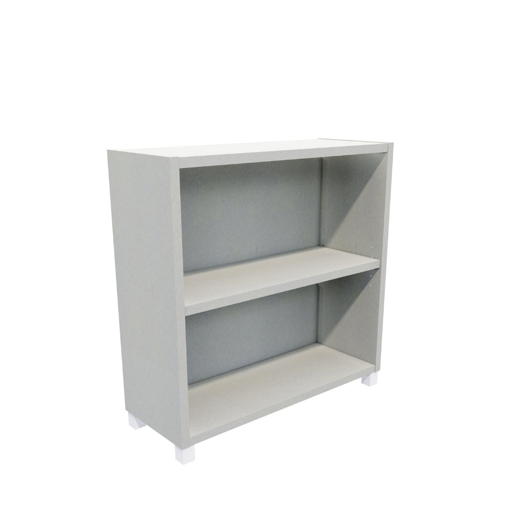 small grey bookcase