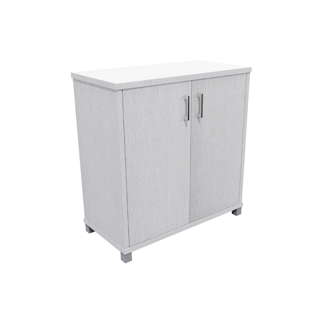 silver credenza with feet