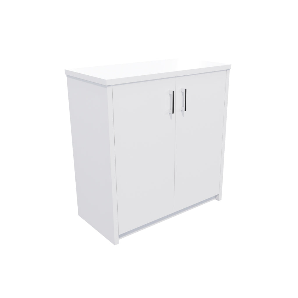 small white credenza