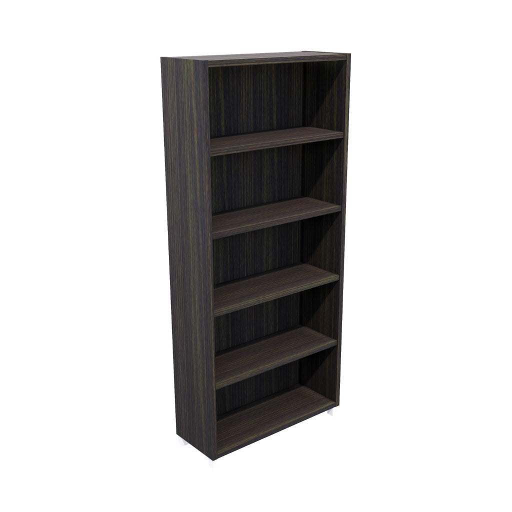 large dark oak bookcase