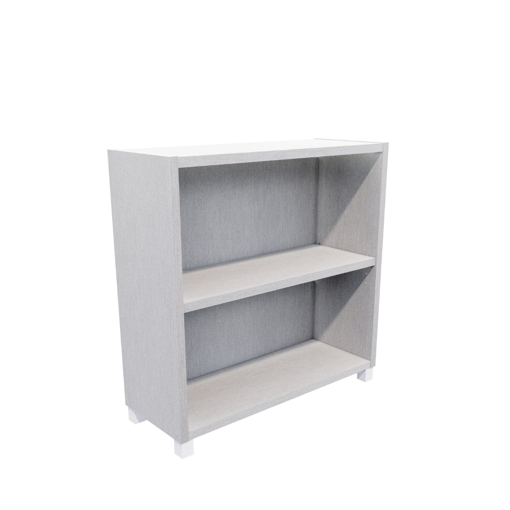 small silver bookcase