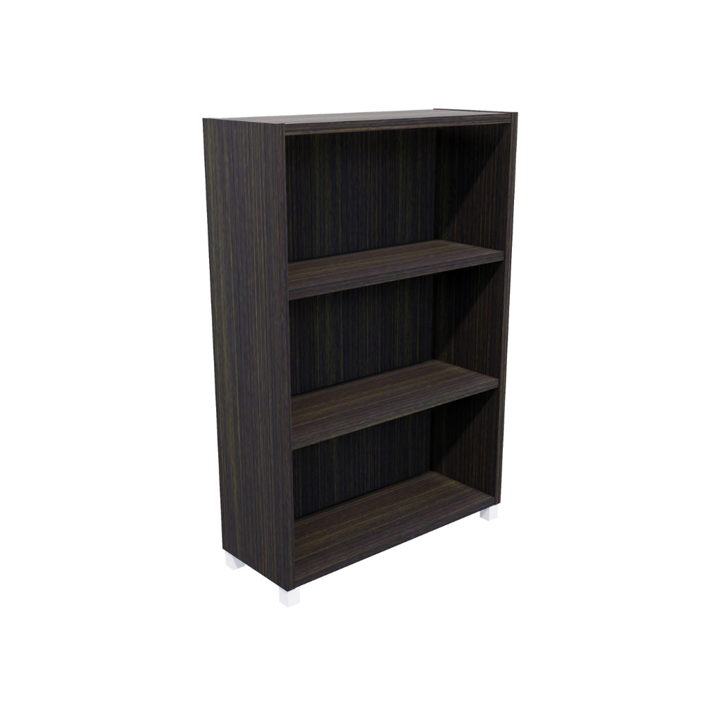 dark oak 3 shelf bookcase