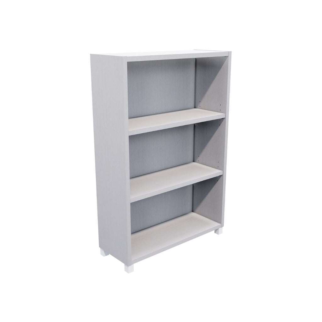 medium silver bookcase