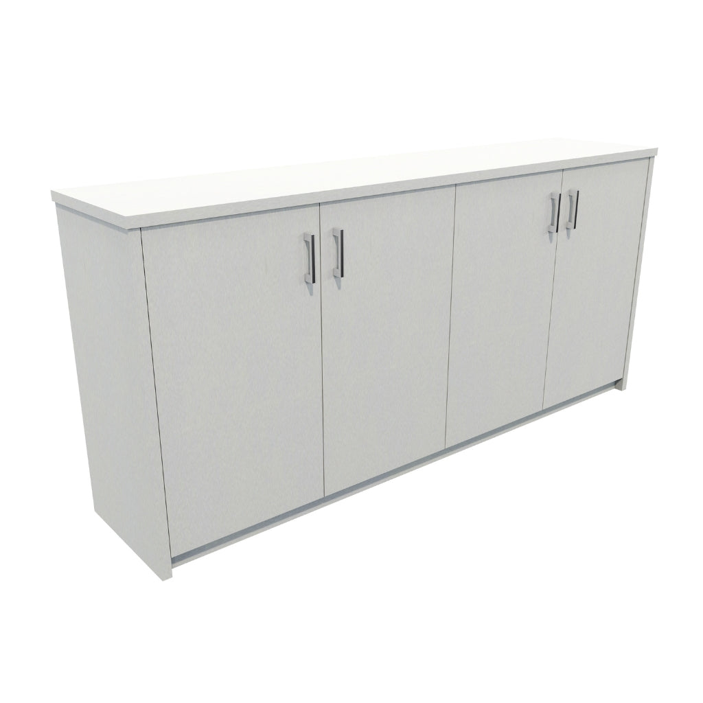 white 1800 wide credenza