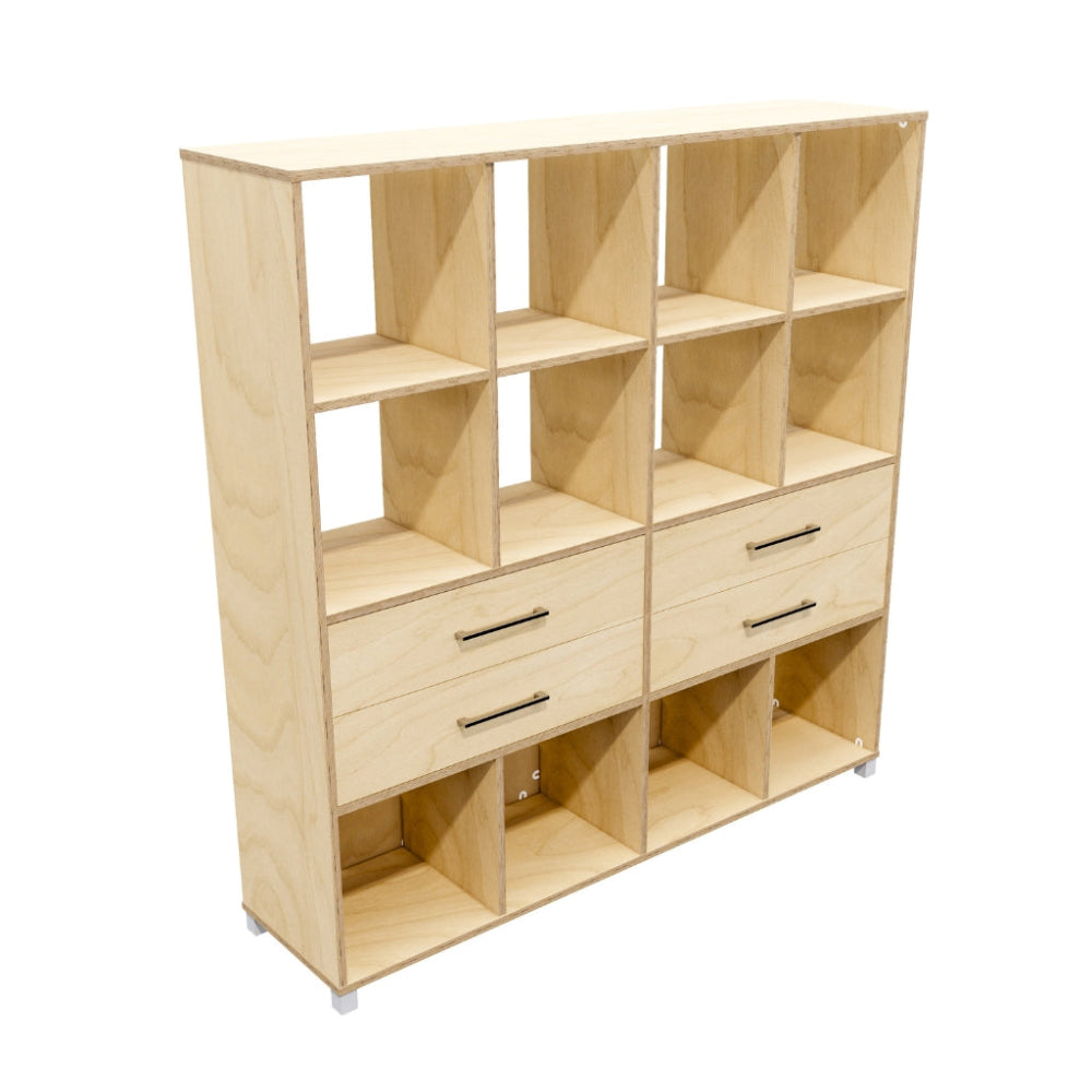 12 cube and 4 drawers