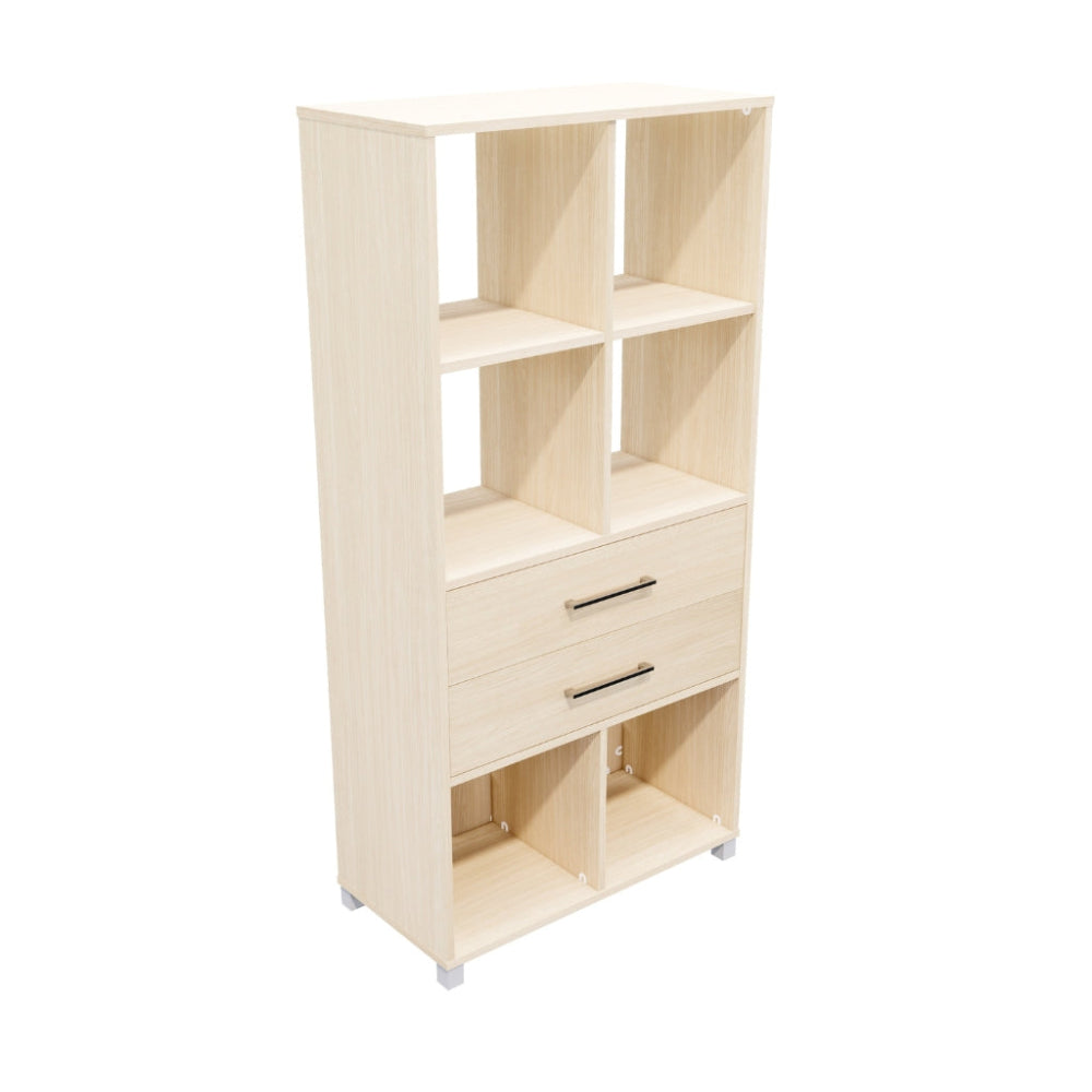 6 cubby and two drawer
