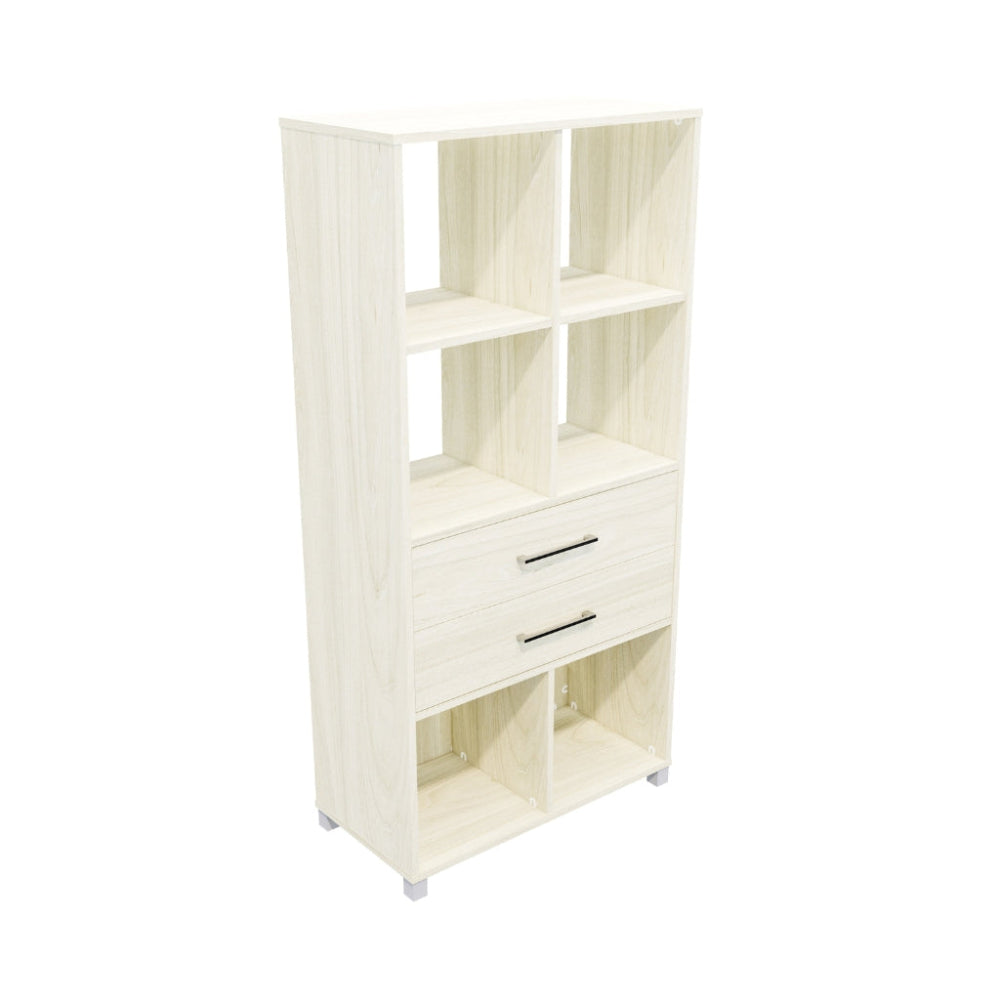 6 cubby with two drawer