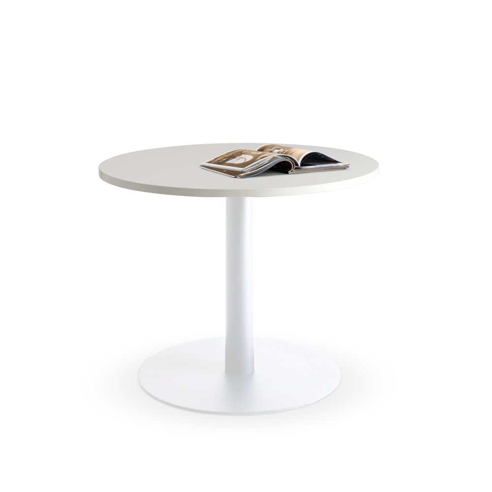 small white meeting table
