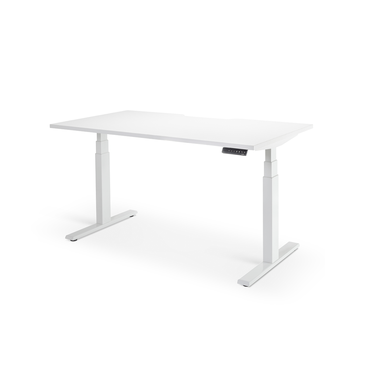 white electric desk
