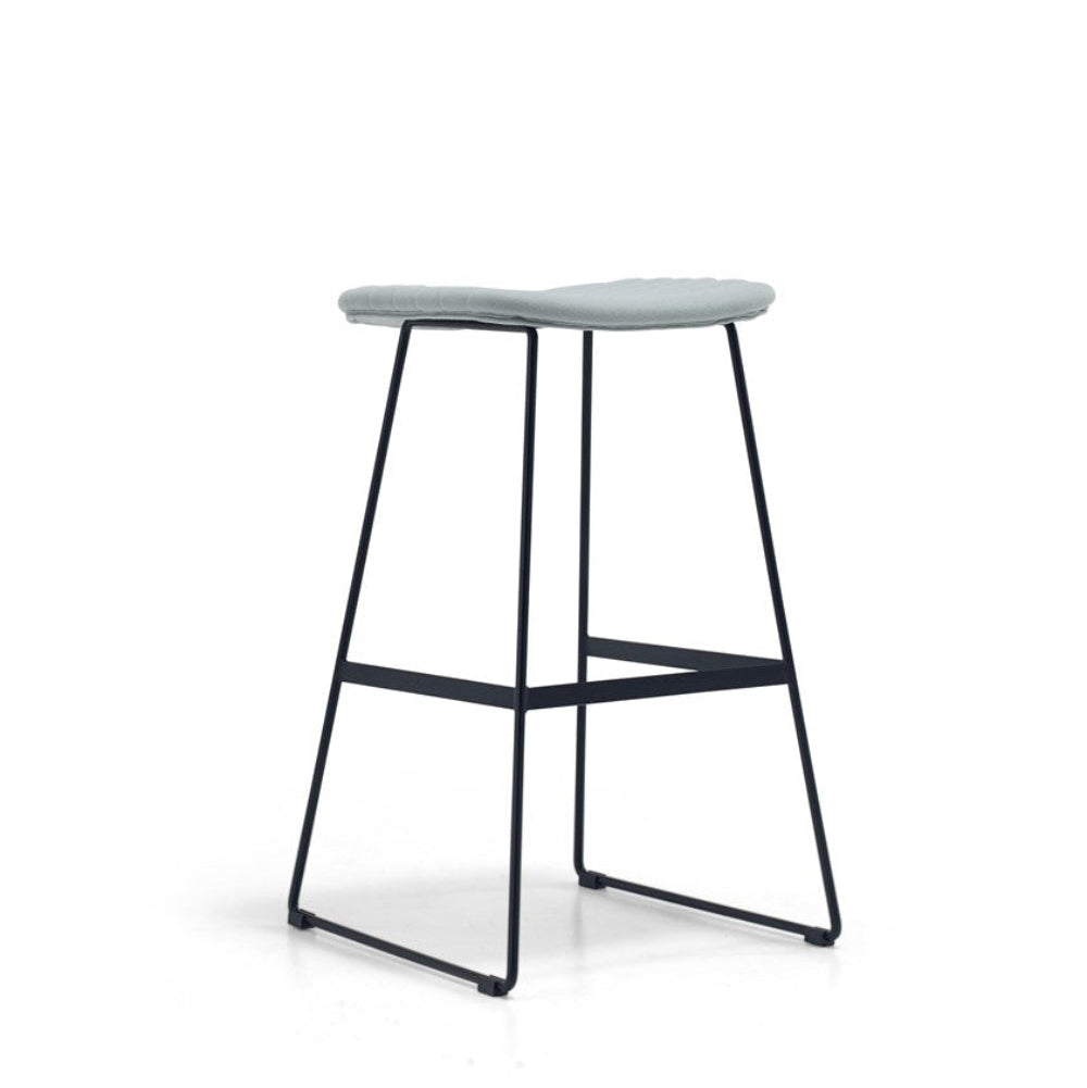 Maven Upholstered Bar Stool in Pale Blue *Clearance*