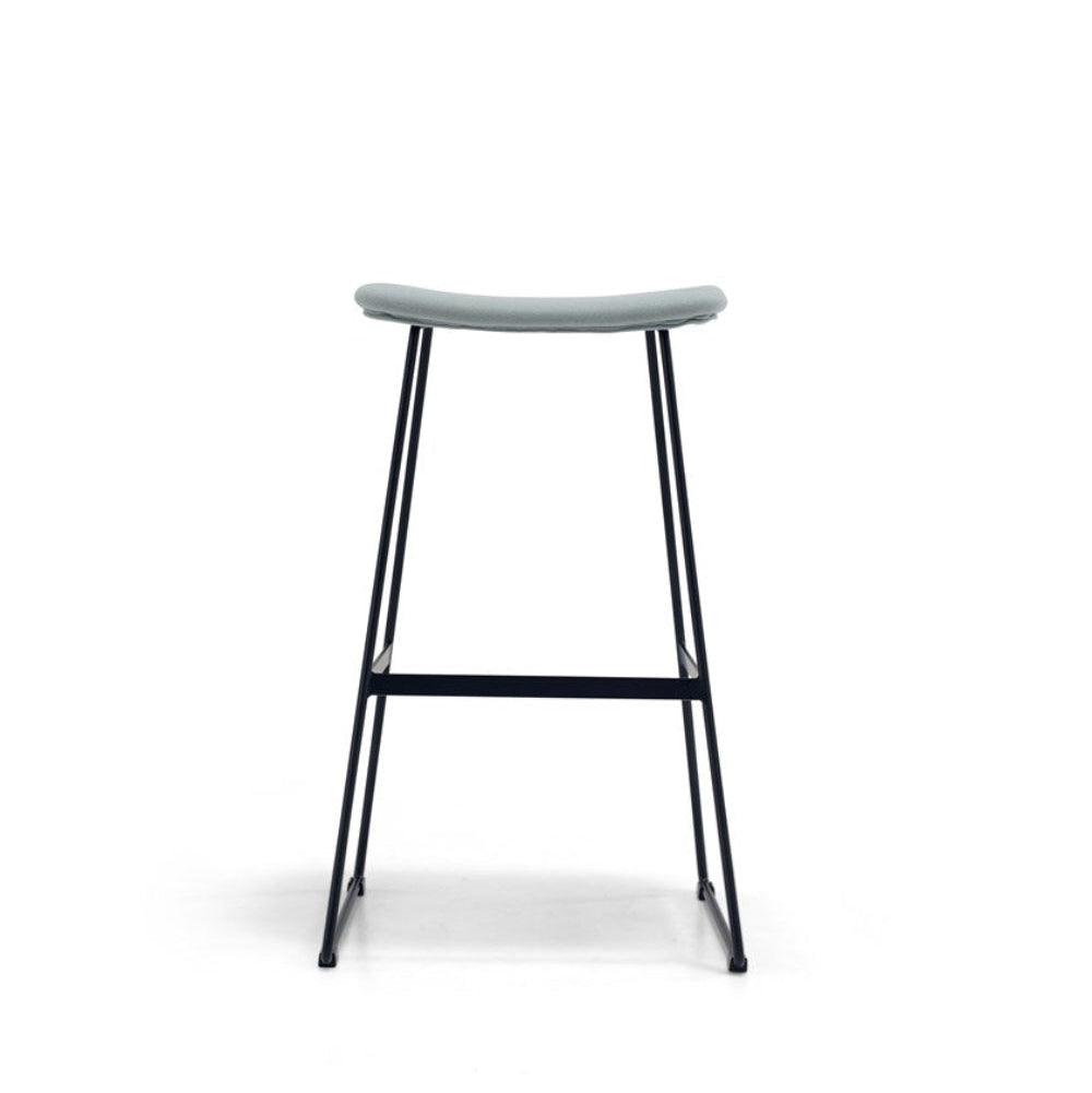 Maven Upholstered Bar Stool in Pale Blue *Clearance*