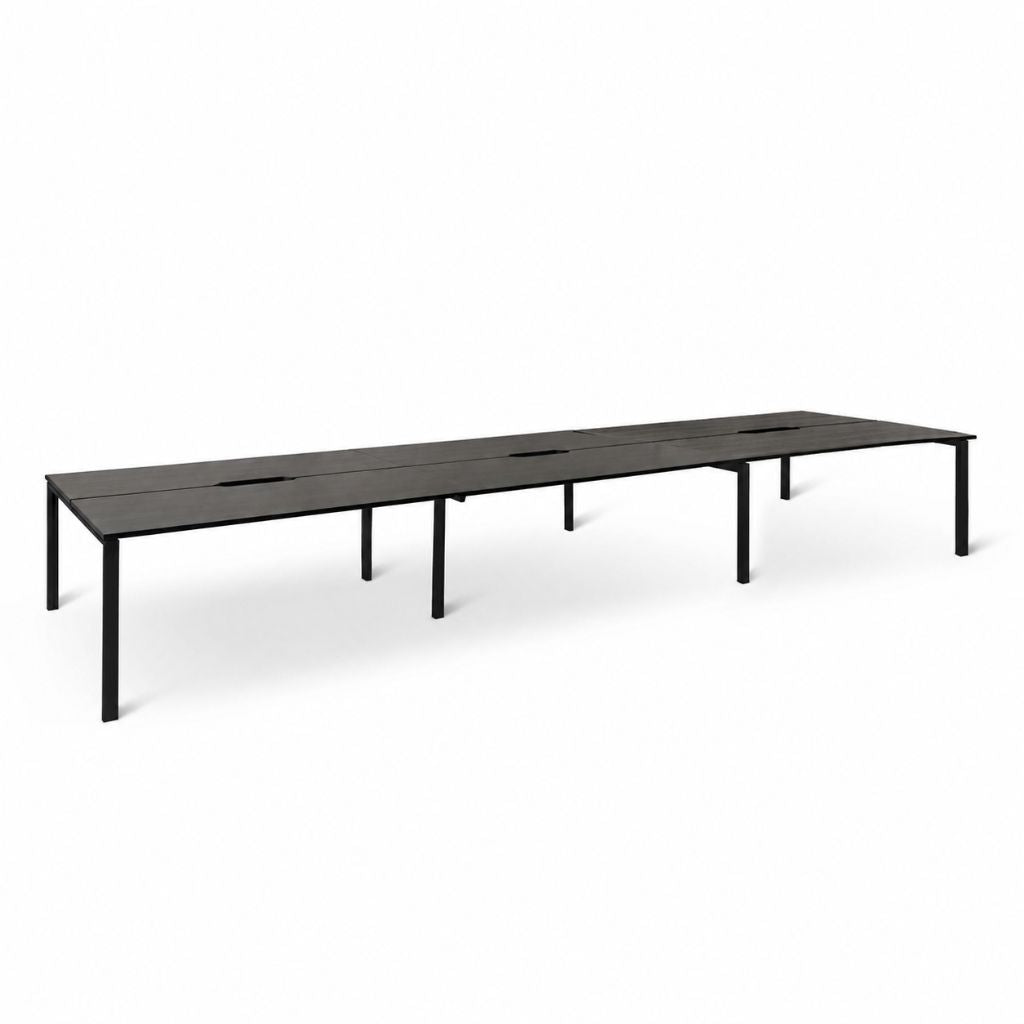 Mobel Novah 6-User Double-Sided Shared Desk