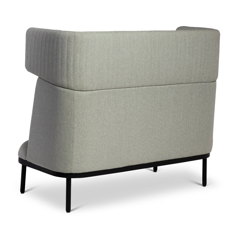 sage green highback two seater couch