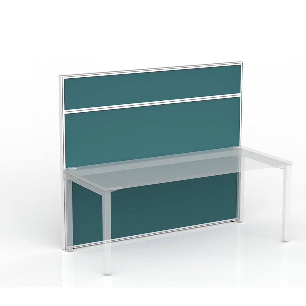 large teal privacy screen