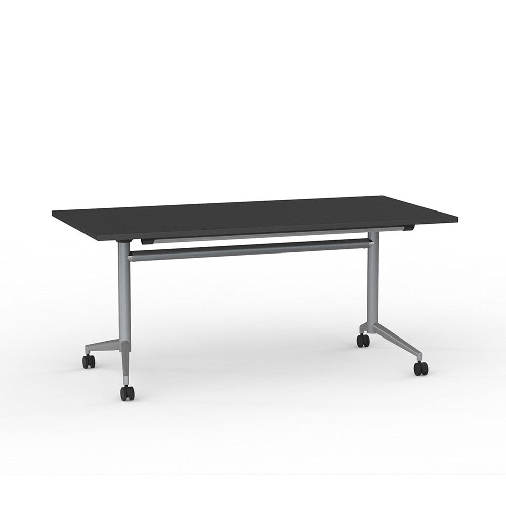 silver and black table
