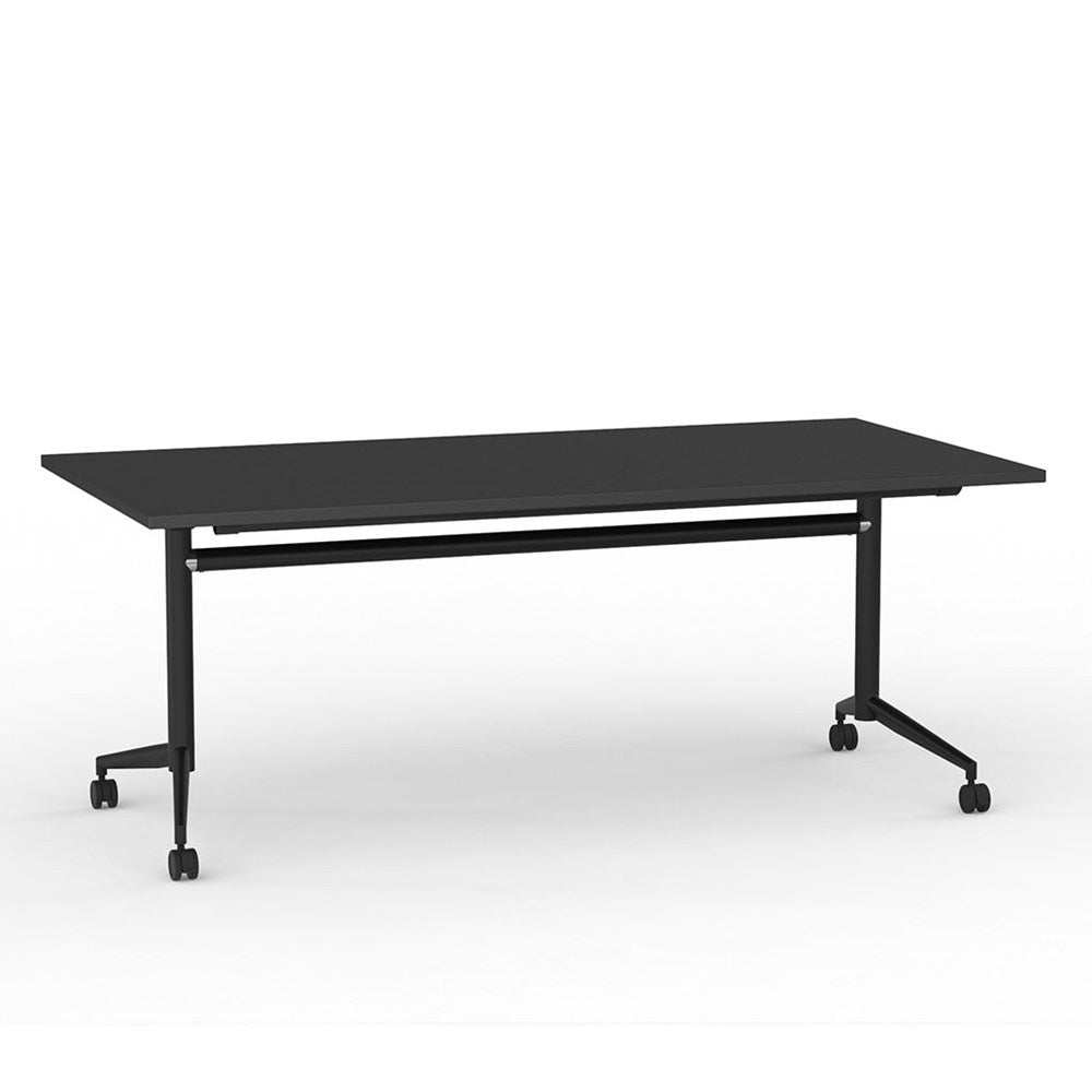 black portable table