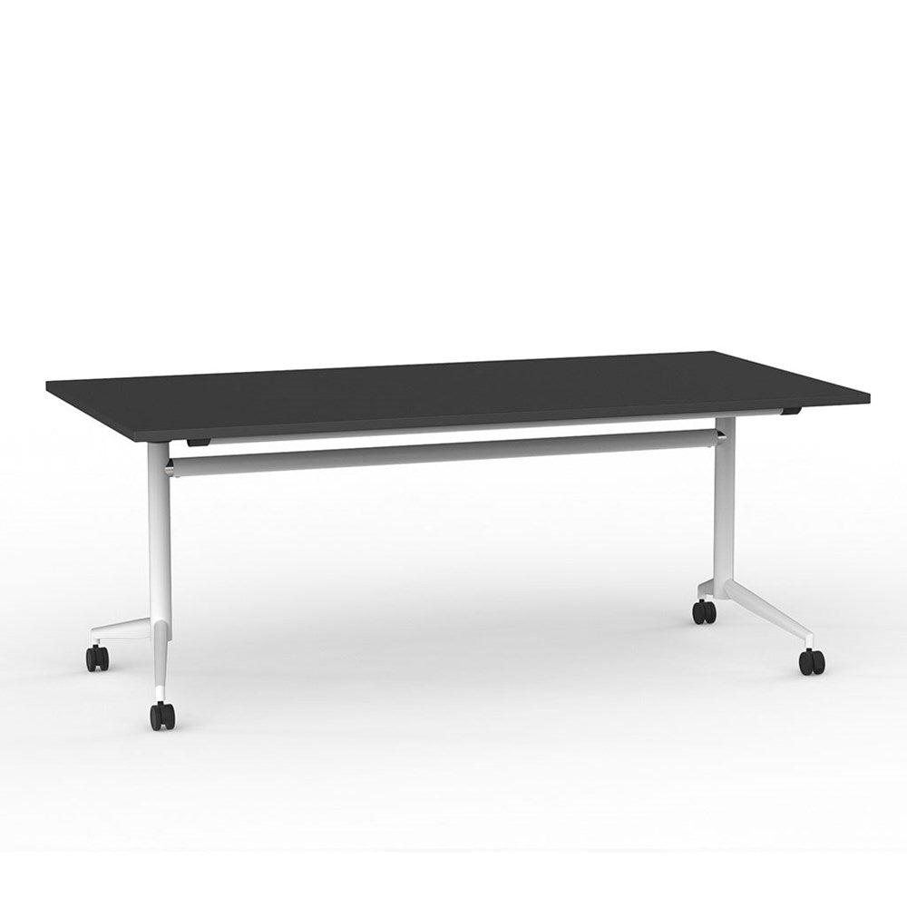 black and white portable table