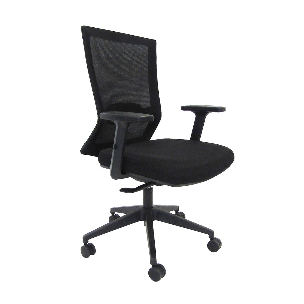 black office chair with arms