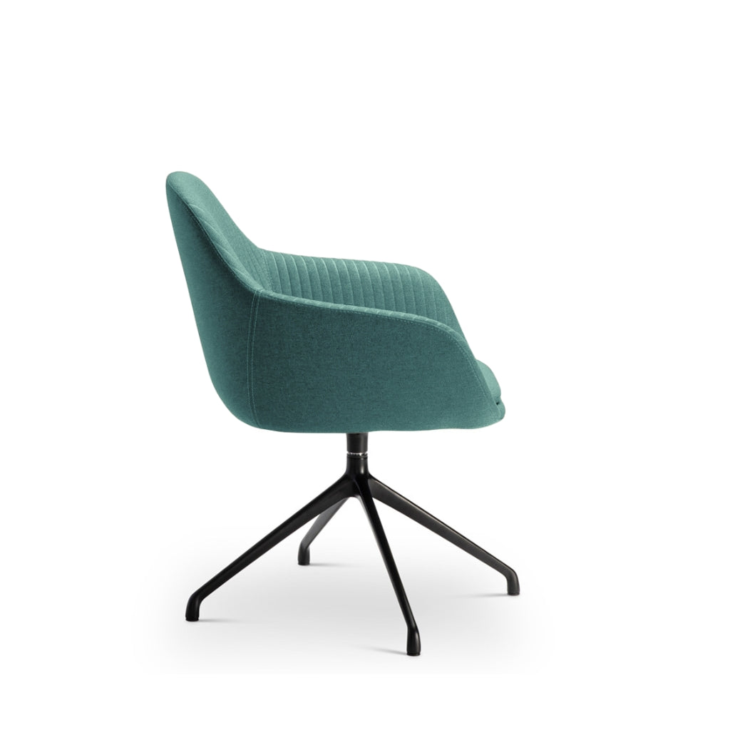 seat with black iron base