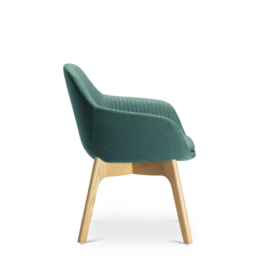 soft seat with wooden legs