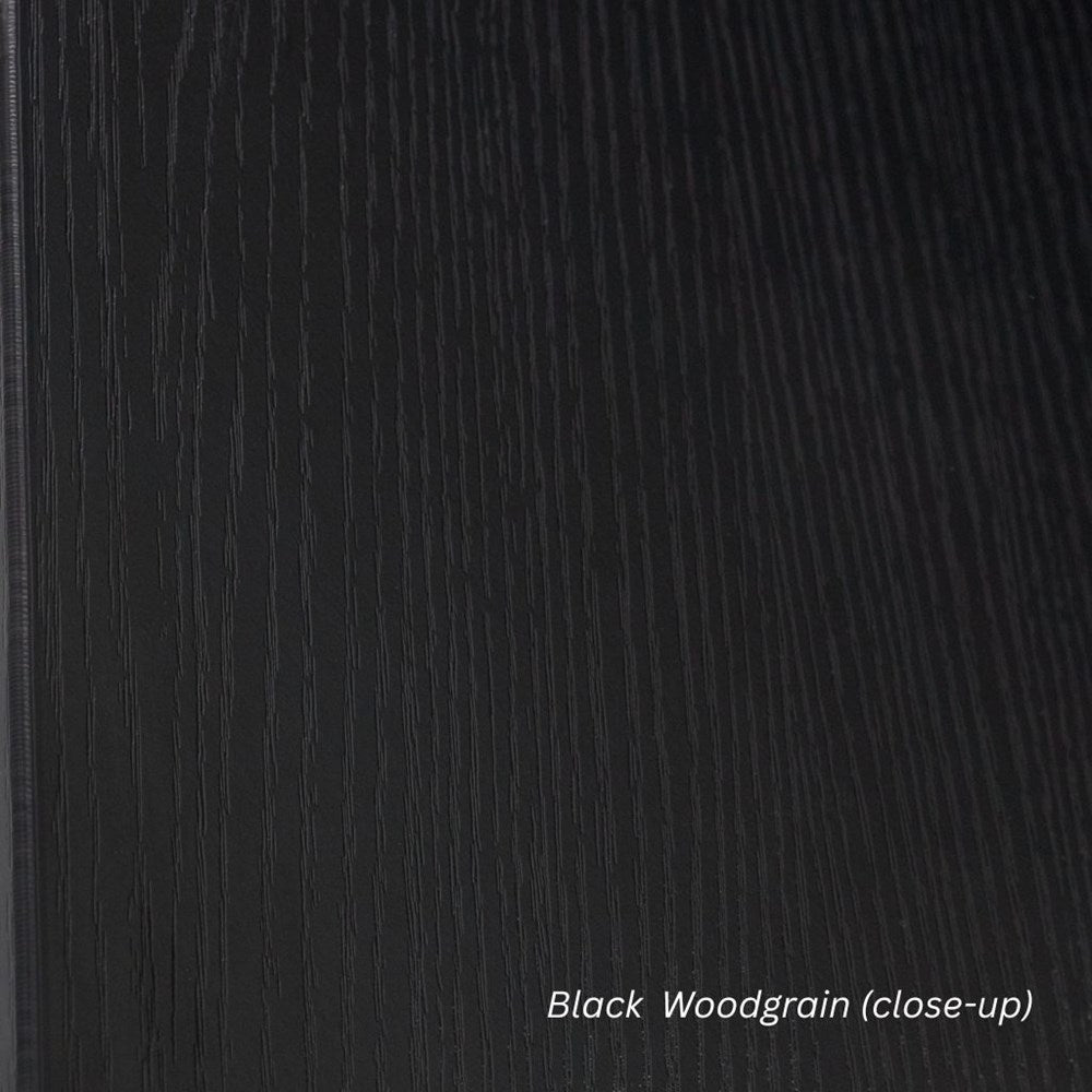 Close-up of black woodgrain texture