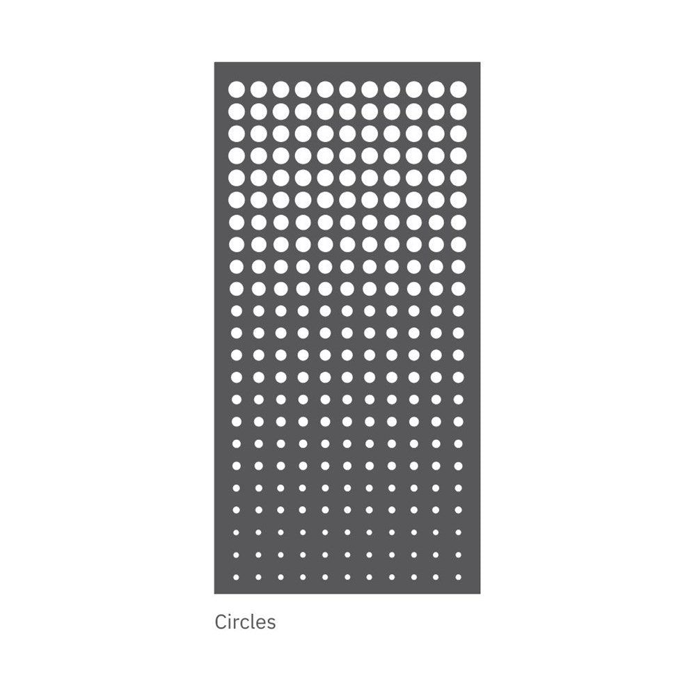 hanging acoustic screen circles design