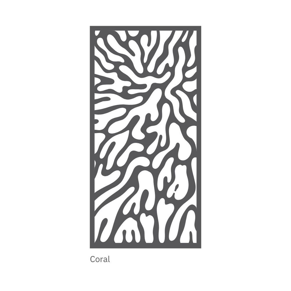 hanging acoustic screen coral design