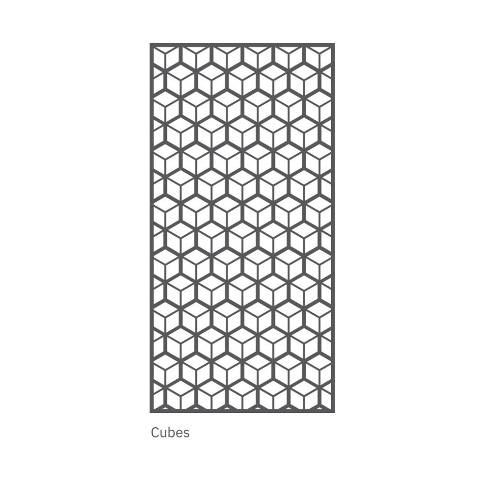 hanging acoustic screen cubes design