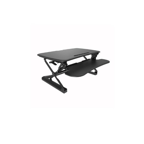 Sit-stand desk converter (deskalator)