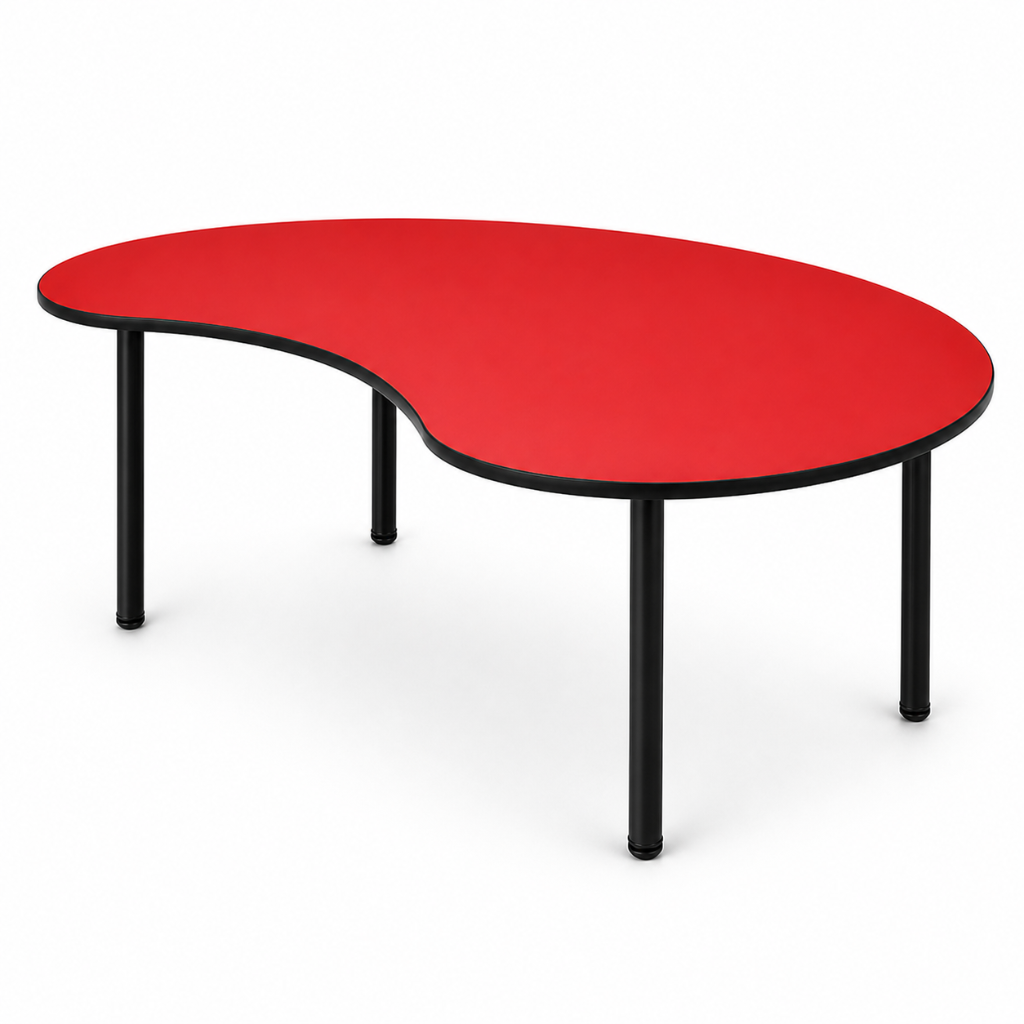 kidney shaped kids table