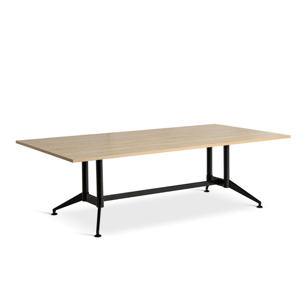 large conference table with black legs