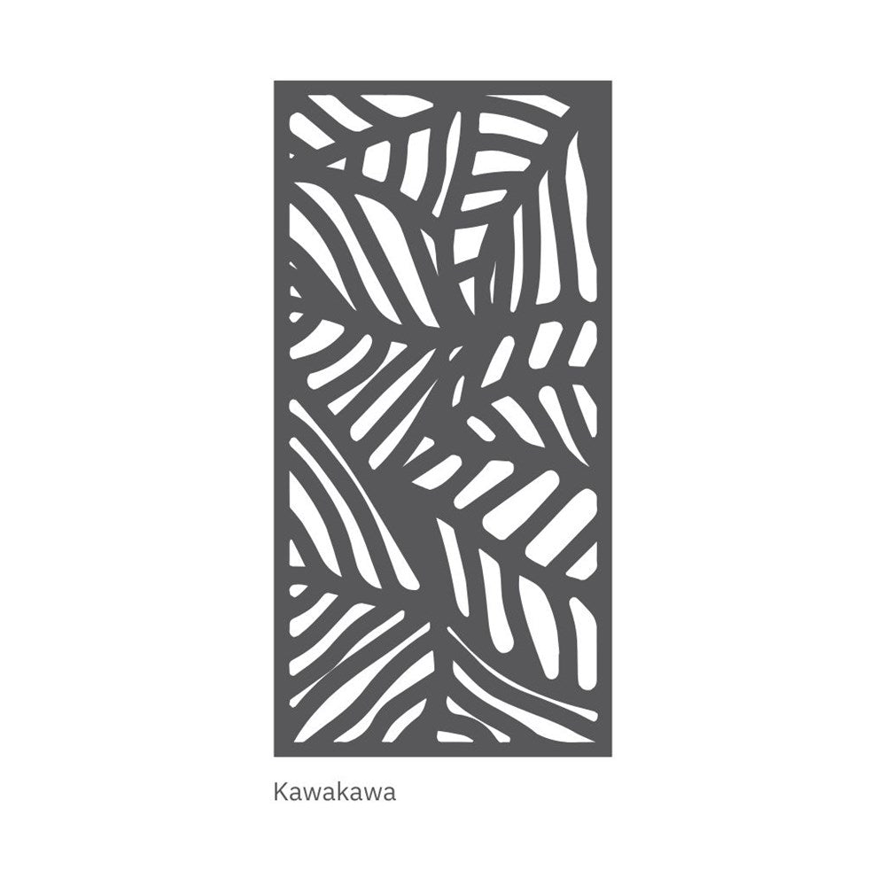 hanging acoustic screen kawakawa design