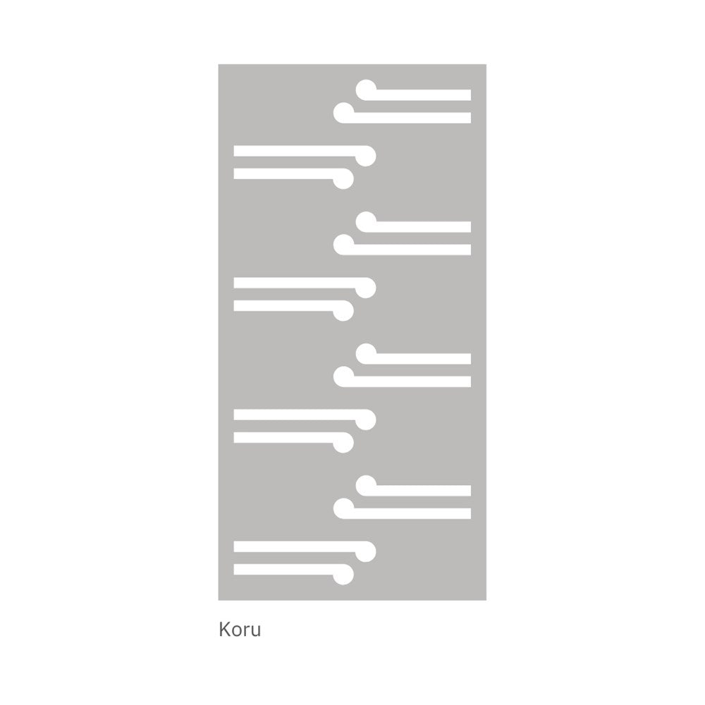 hanging acoustic screen koru design