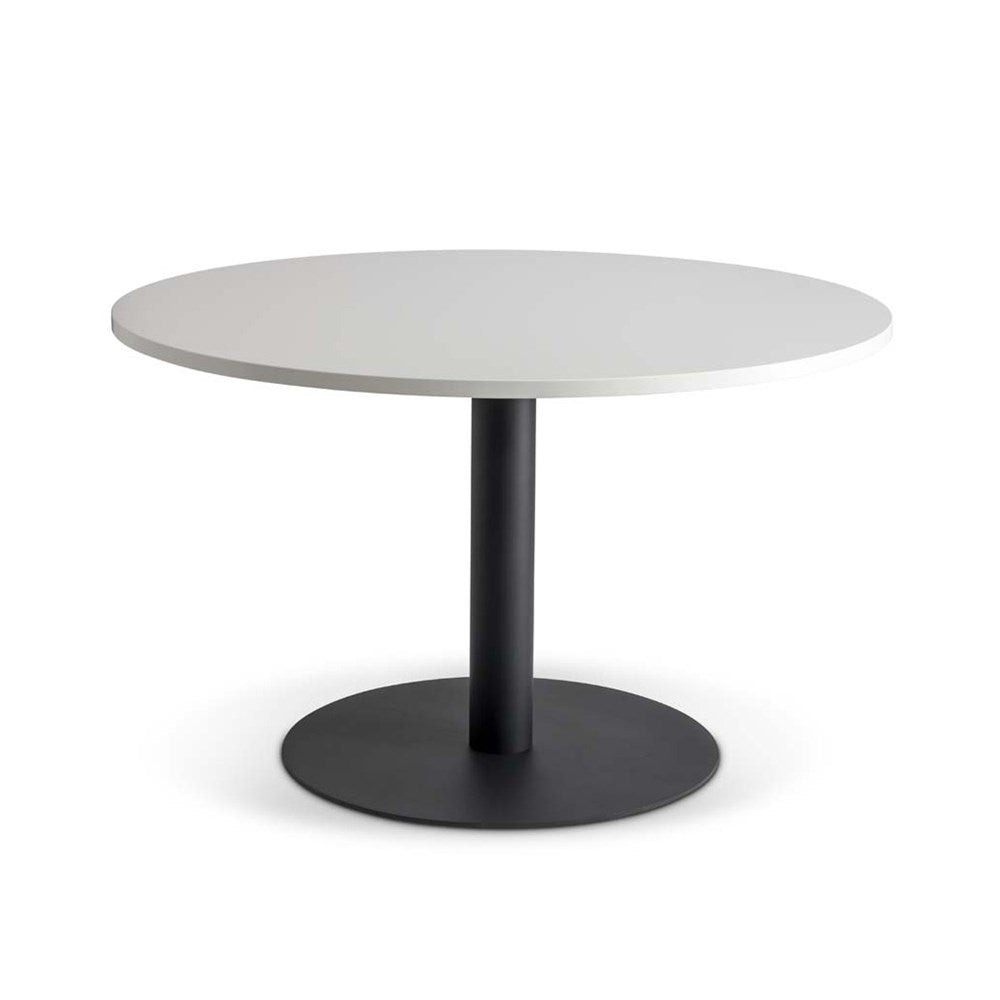 black and white metal based table
