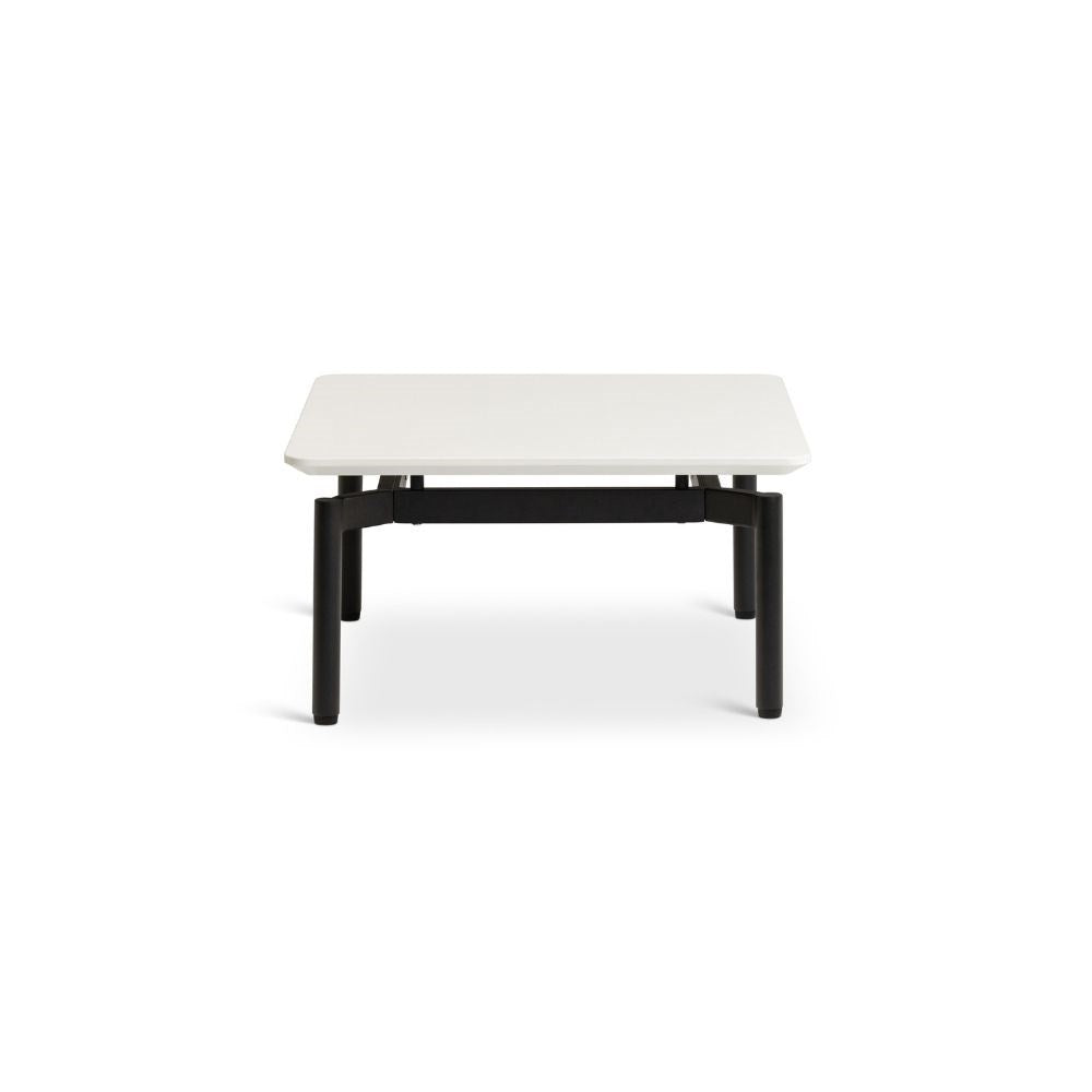 square coffee table white top