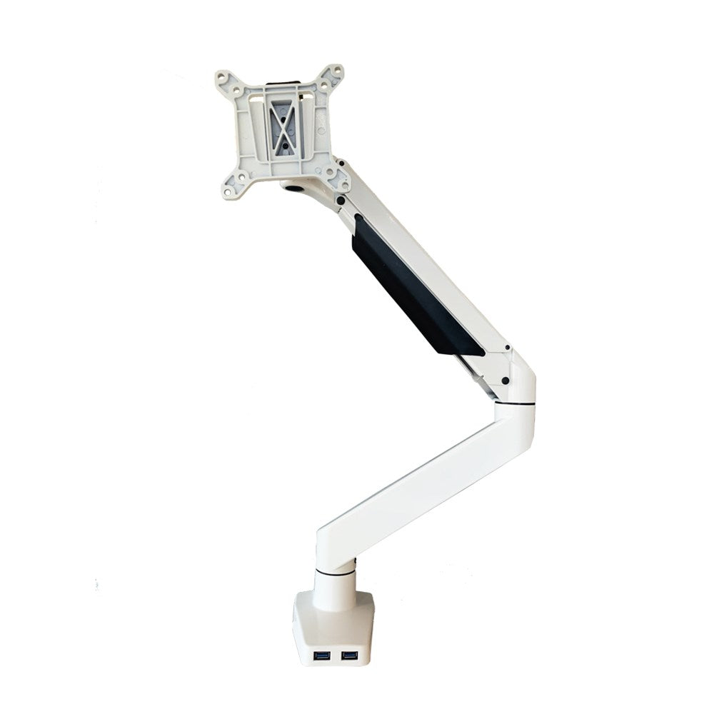 white monitor arm