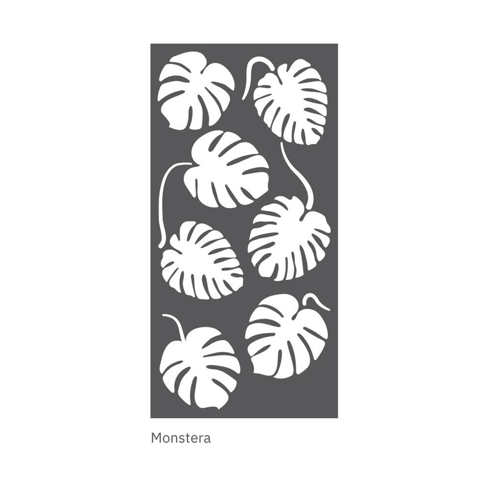 hanging acoustic screen monstera design