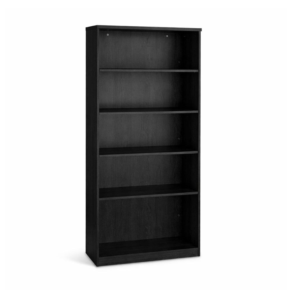 Black bookshelf with four shelves