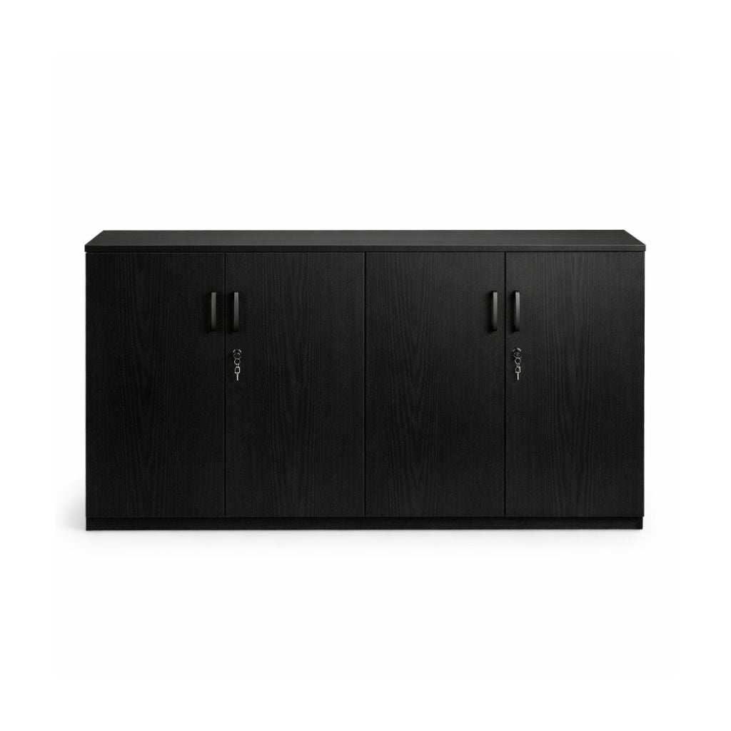 Black cabinet with four doors