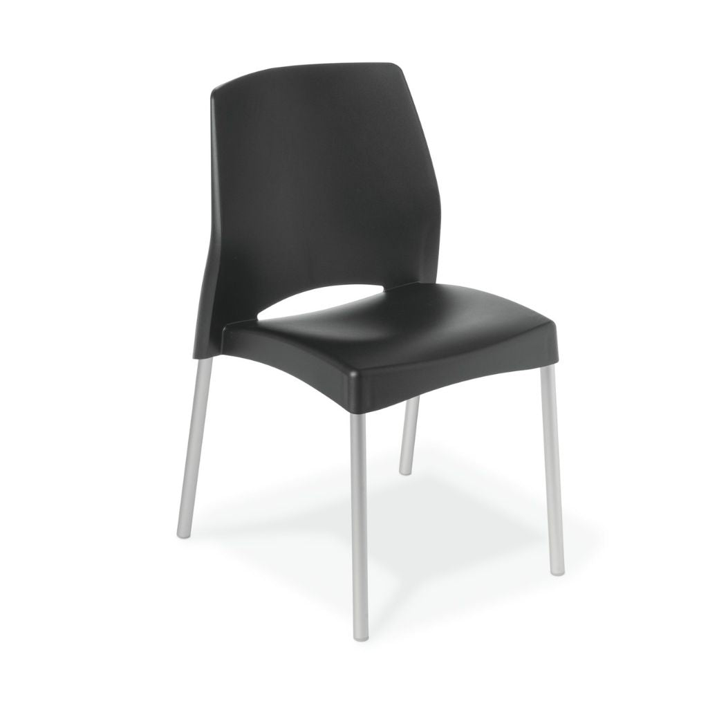 black cafe chair