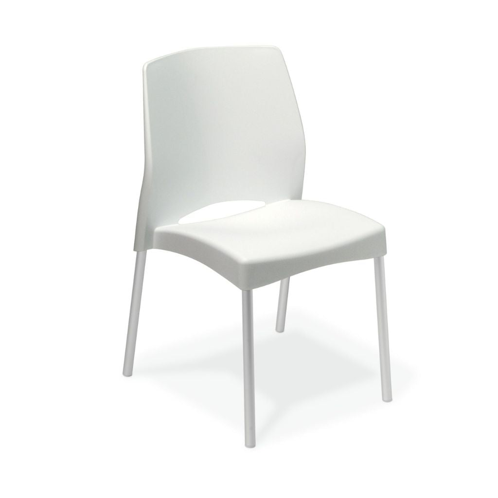 white cafe chair