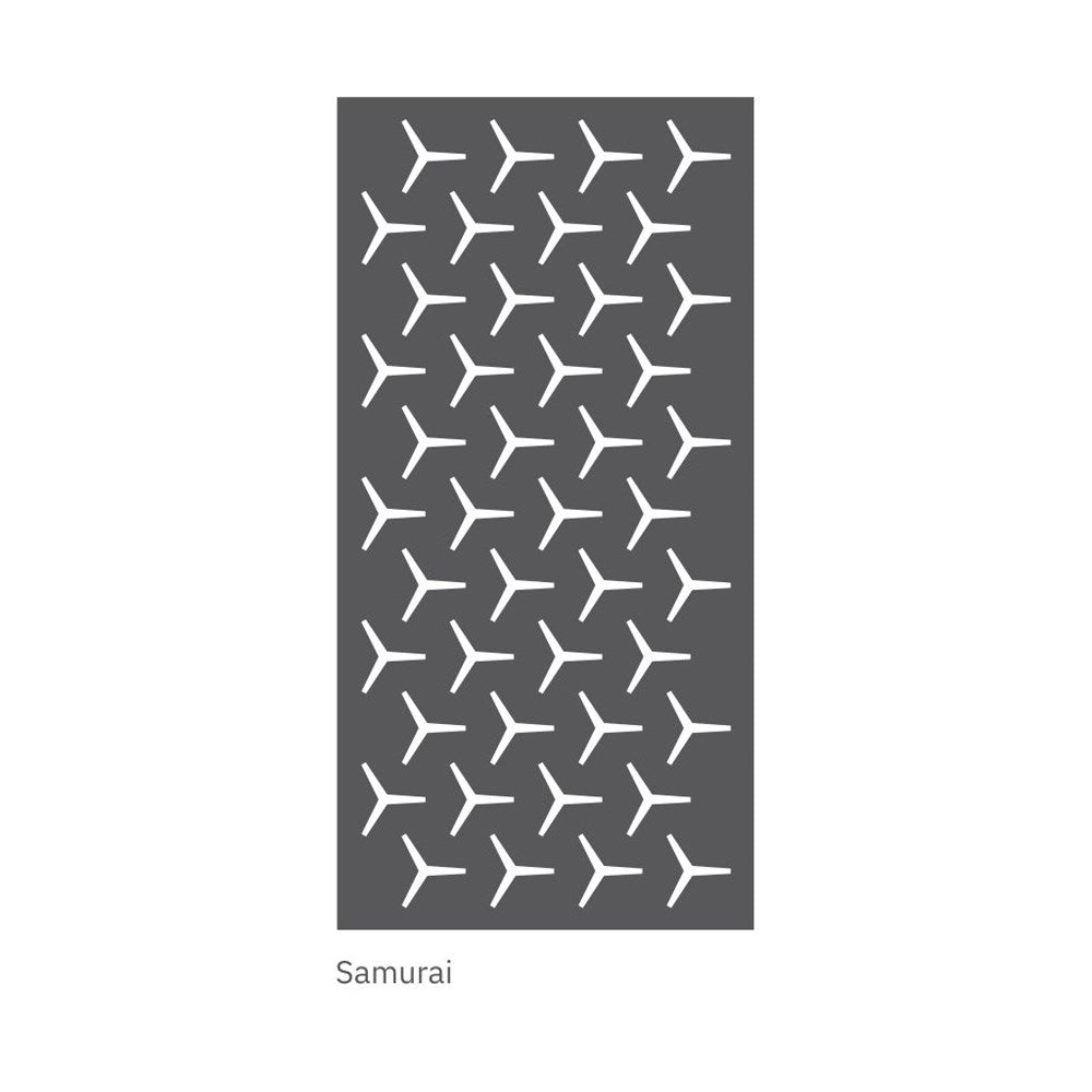 hanging acoustic screen samurai design