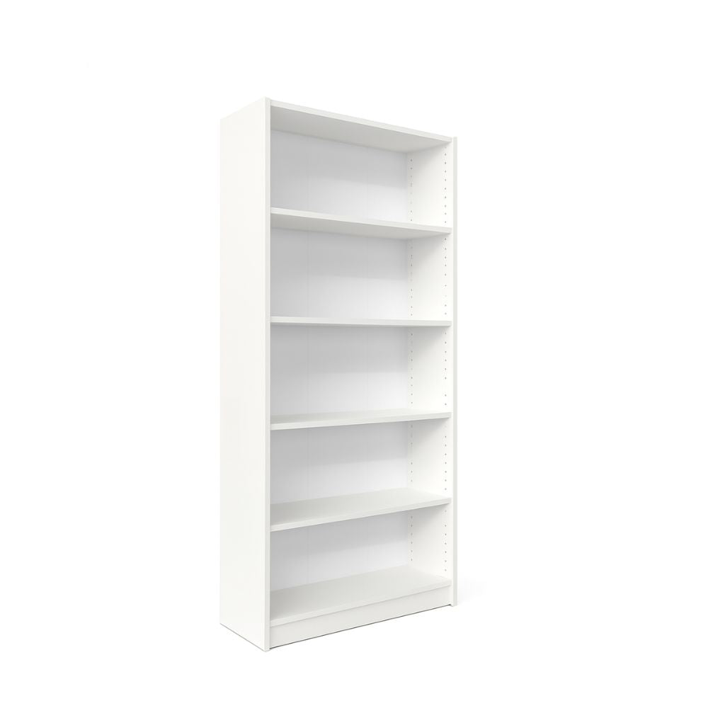 white bookcase